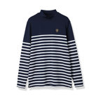 MS STRIPE LS HIGH NECK SHIRT