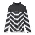 WS STRIPE LS HIGH NECK SHIRT