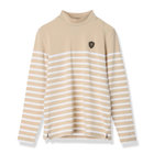 WS STRIPE LS HIGH NECK SHIRT
