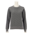 WS MERINO MONOGRAM CREW NECK KNIT