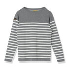 WS STRIPE LS BOAT NECK KNIT
