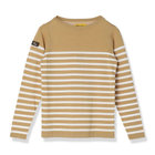 WS STRIPE LS BOAT NECK KNIT