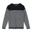 WS STRIPE LS BOAT NECK KNIT