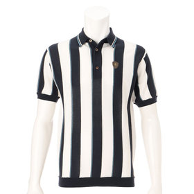 MS VERTICAL STRIPE KNIT POLO