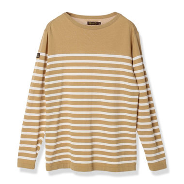 MS STRIPE LS BOAT NECK KNIT