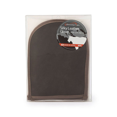 SILKY LEATHER GLOVE BROWN