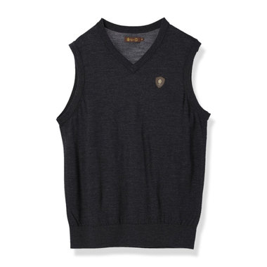 MS MERINO V NECK KNIT VEST