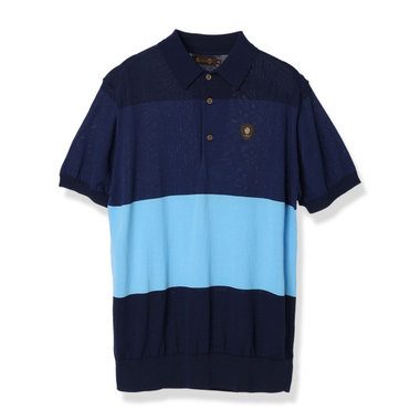 MS STRIPE KNIT POLO