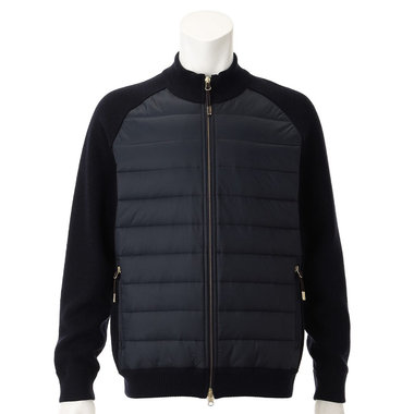 MS KNIT COMBINATION BLOUSON