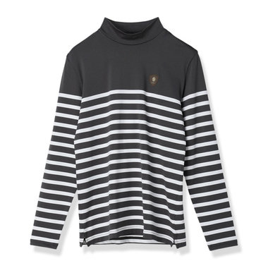 WS STRIPE LS HIGH NECK SHIRT