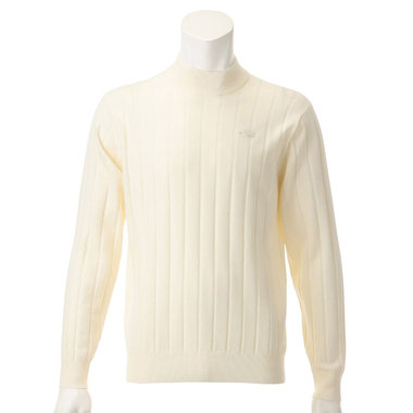 MS MERINO SHADOW STRIPE HIGH NECK KNIT