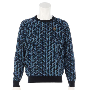 MS MONOGRAM CREW NECK KNIT