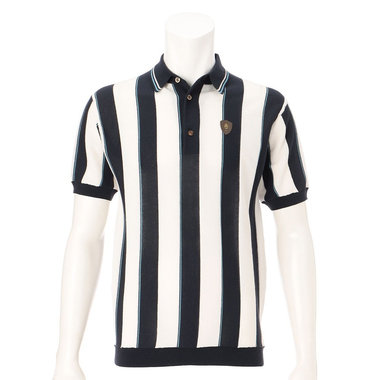 MS VERTICAL STRIPE KNIT POLO