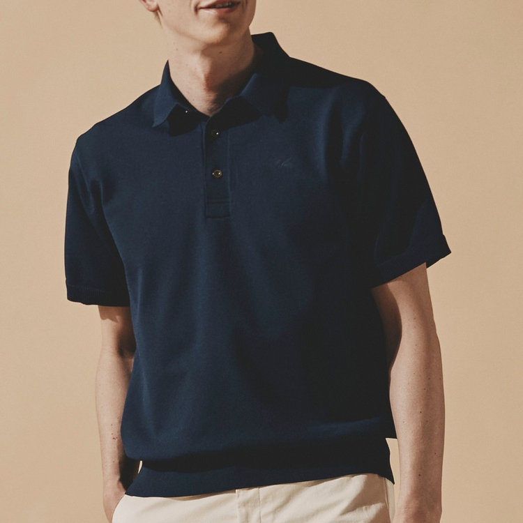 【4月入荷予定】MS EYELET STRIPE KNIT POLO