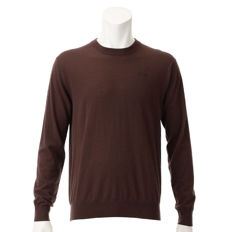MS MERINO SOLID CREW NECK KNIT